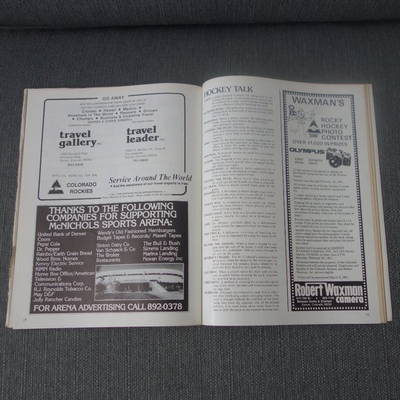 GOAL National Hockey League Magazine Islanders Rockies December 4 1980 Pogram - Picture 11 of 15